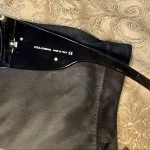 Dolce & Gabbana Full Logo On Side Frames Sunglasses early 2000’s or late 90’s. Dolce & Gabbana | Accessories | Dolce Gabbana Full Logo On  main image 2